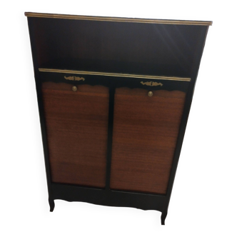 Vintage curtain file cabinet