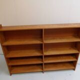 Vintage oak open bookcase
