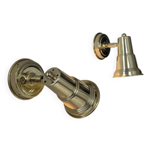 Paire d'applique vintage - laiton