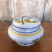 Old quimper henriot ceramic jewelry box decor vintage flowers