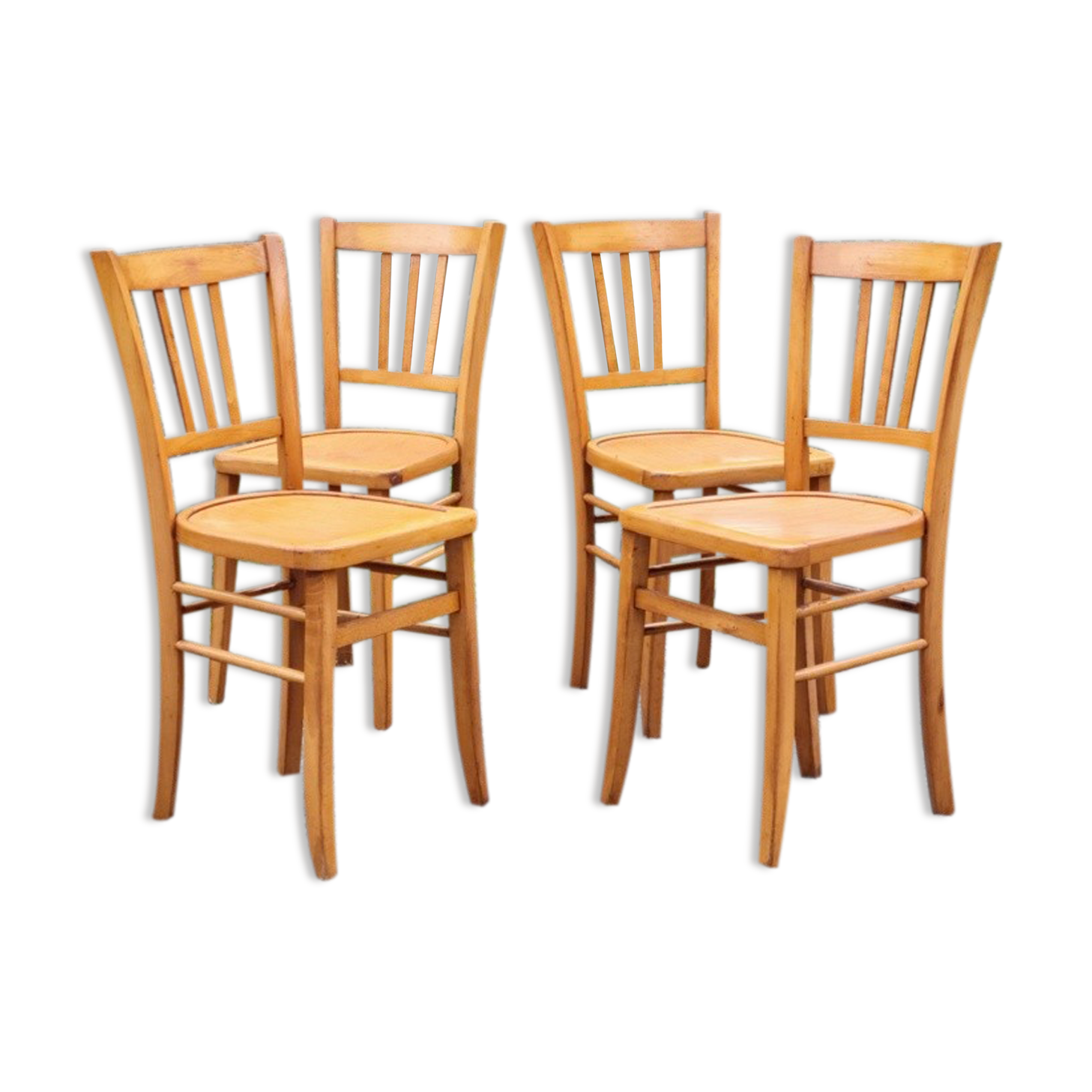 Lot 4 chairs bistro luterma