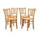Lot 4 chairs bistro luterma
