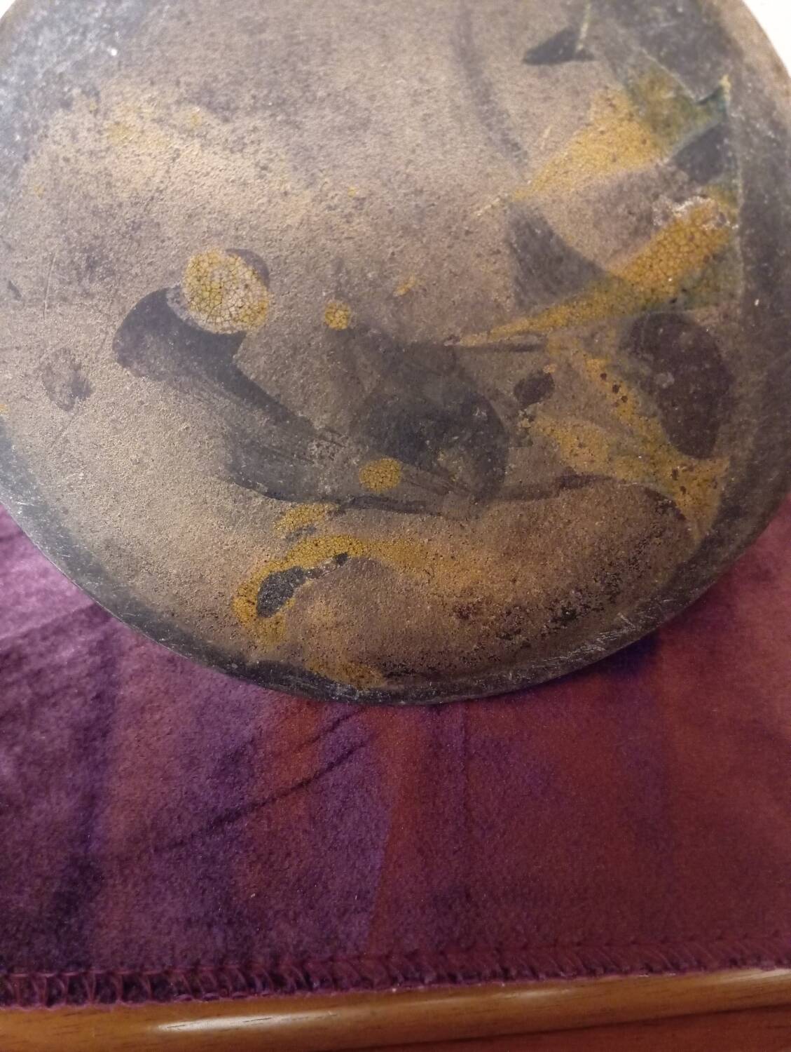 Ancien pot à lait en terre vernissée