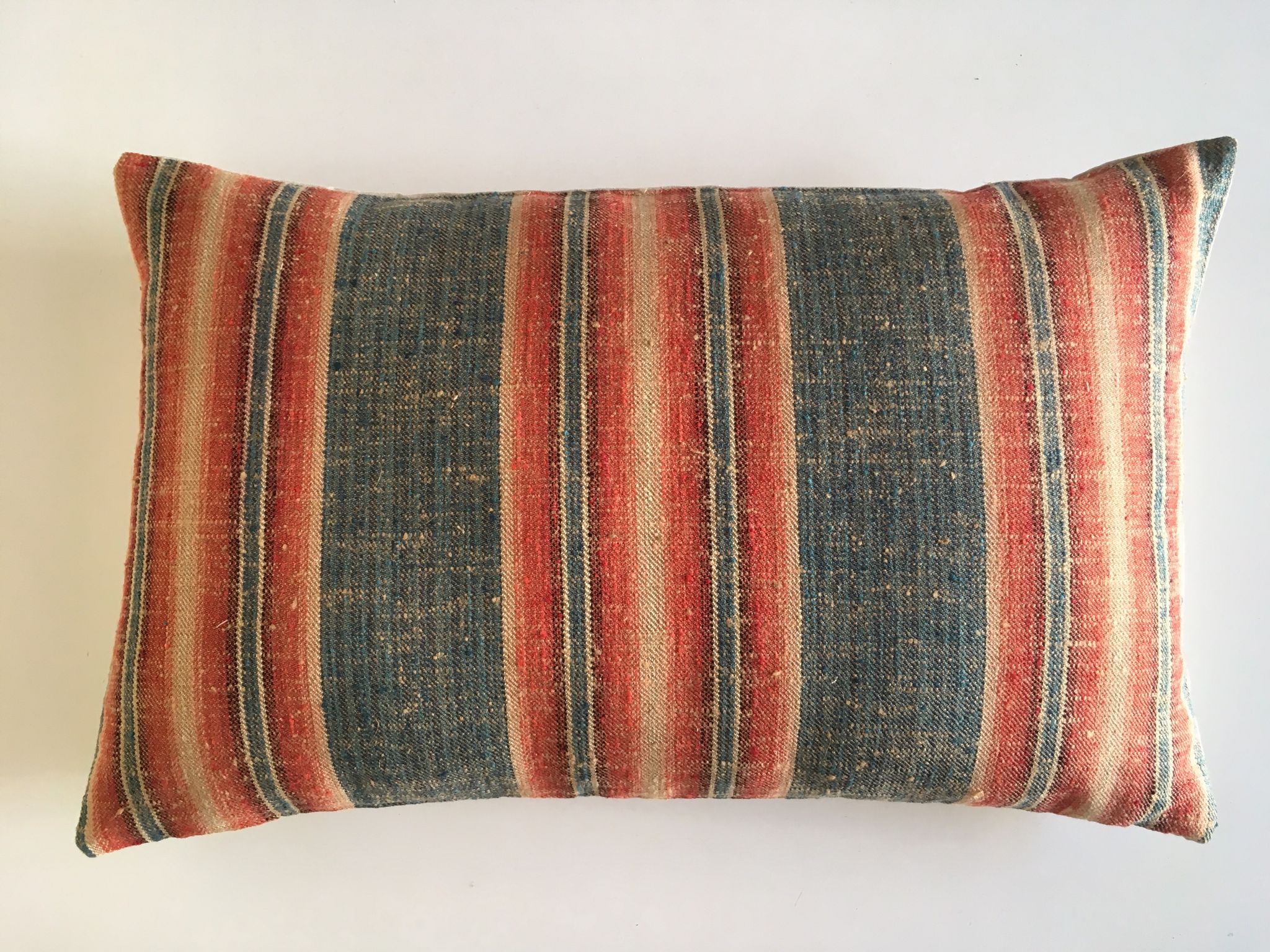 silk tweed cushion and 19th mattress striped raw linen linen