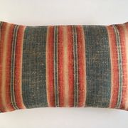 silk tweed cushion and 19th mattress striped raw linen linen