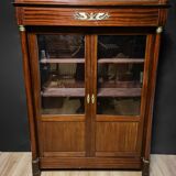 Empire Showcase Bookcase, 20th Century, Mahogany Wood