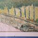Landscape, pastel. Commune of Ispoure. Robert Delétang. 1945.