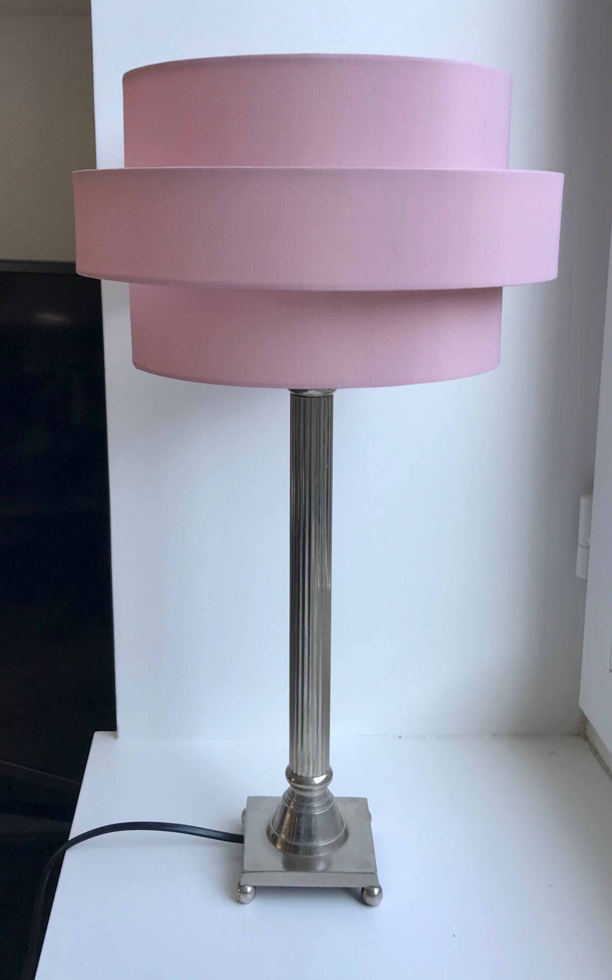 Silver metal lamp 50s