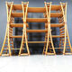 Vintage bamboo wall unit, 1970s