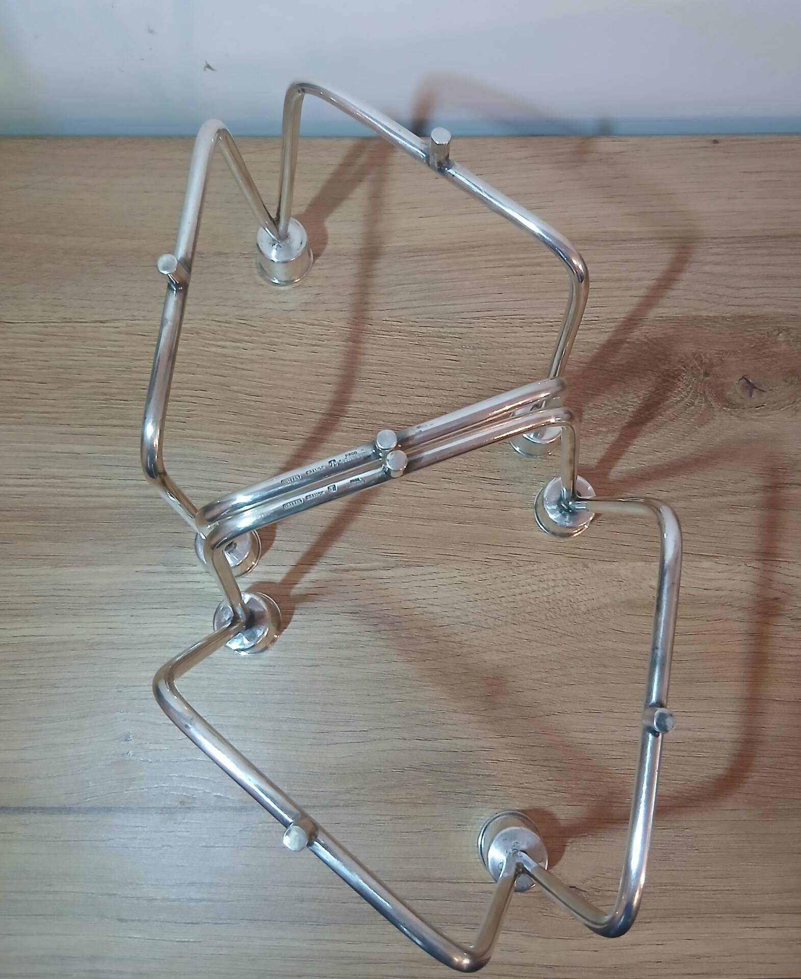Pair of candlesticks Neptune collection new shapes Christofle 1959