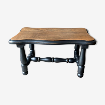 Stool black & wood