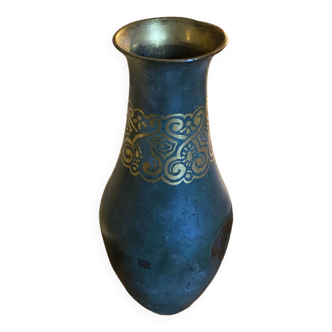 Christofle cloisonné vase