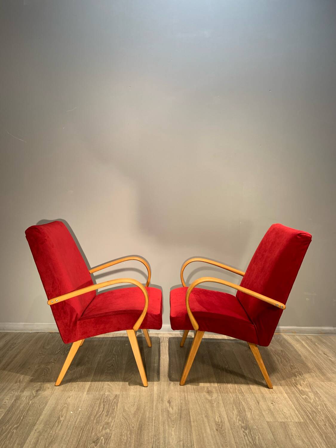 Paire de fauteuils jitona vintage czech 60.