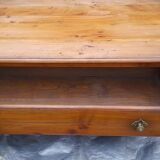Rustic coffee table with sliding top L130 cm