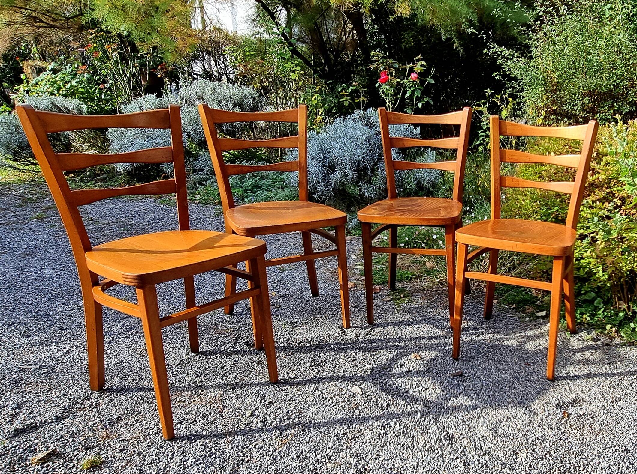 4 60s bistro chairs