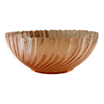Saladier vintage en verre Rosaline Arcoroc