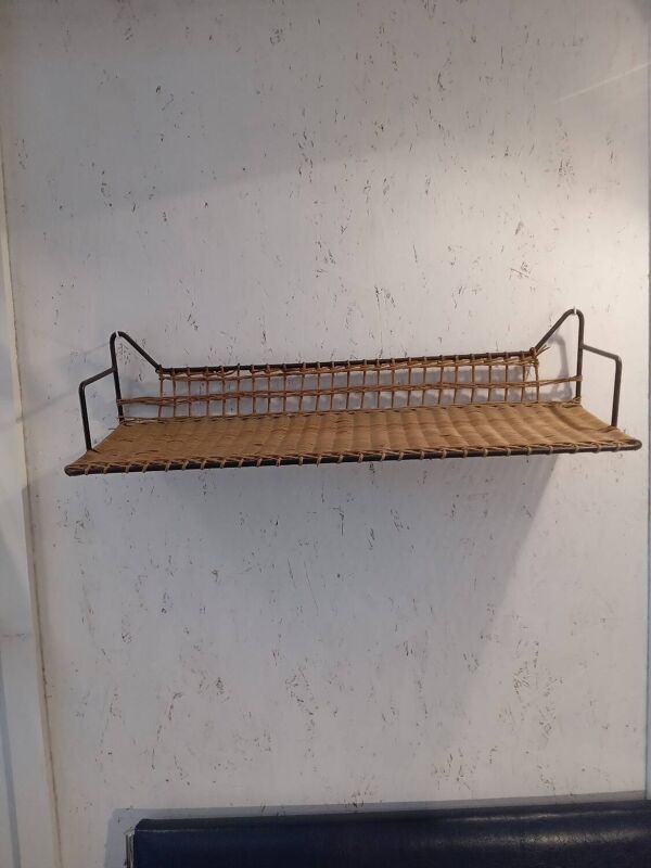 Etagere murale en rotin, Raoul Guys