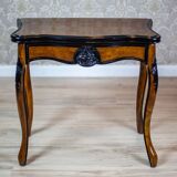 Antique Louis Philippe Walnut Game Table, 1890s