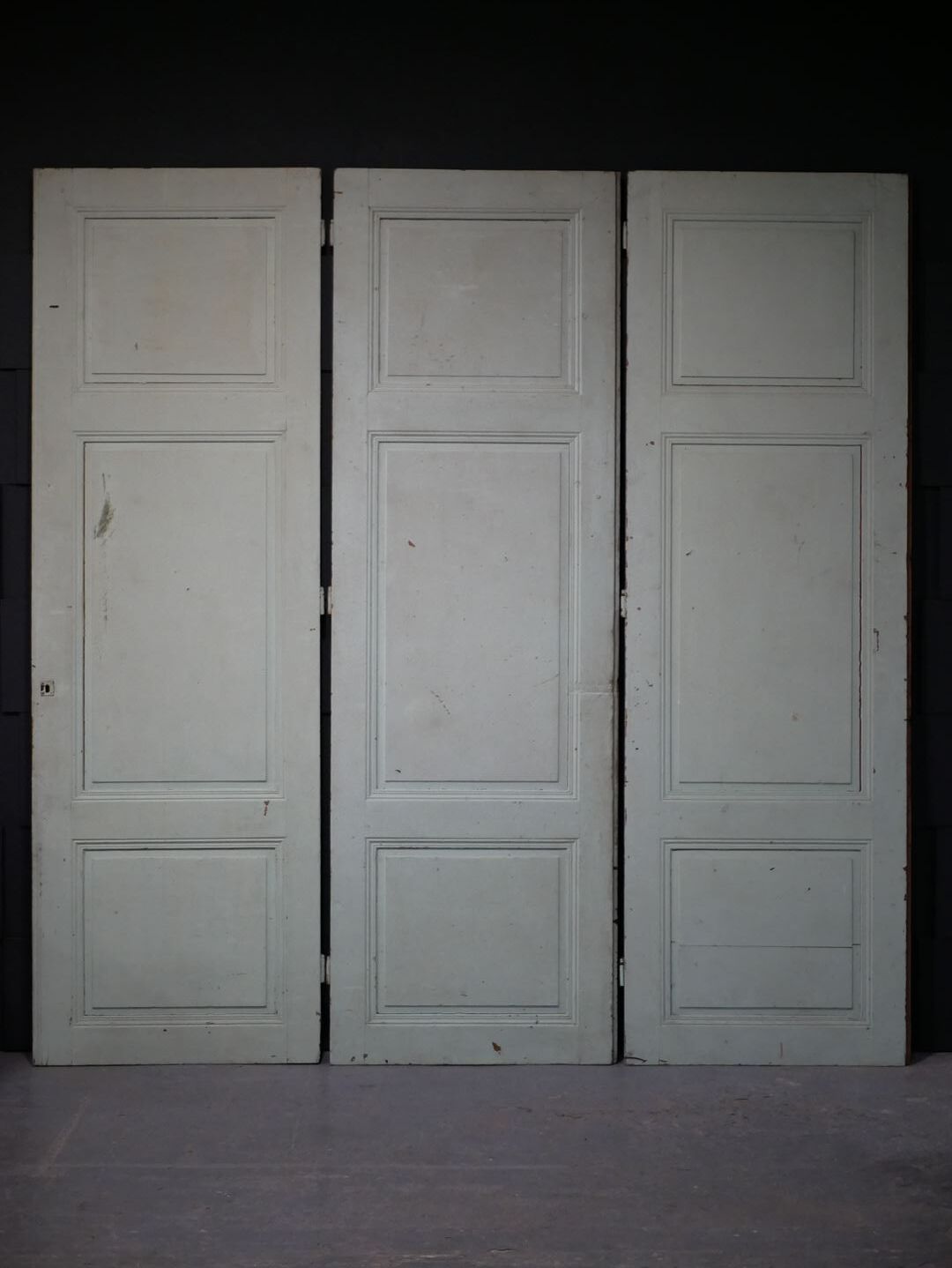 Antique painted wooden doors