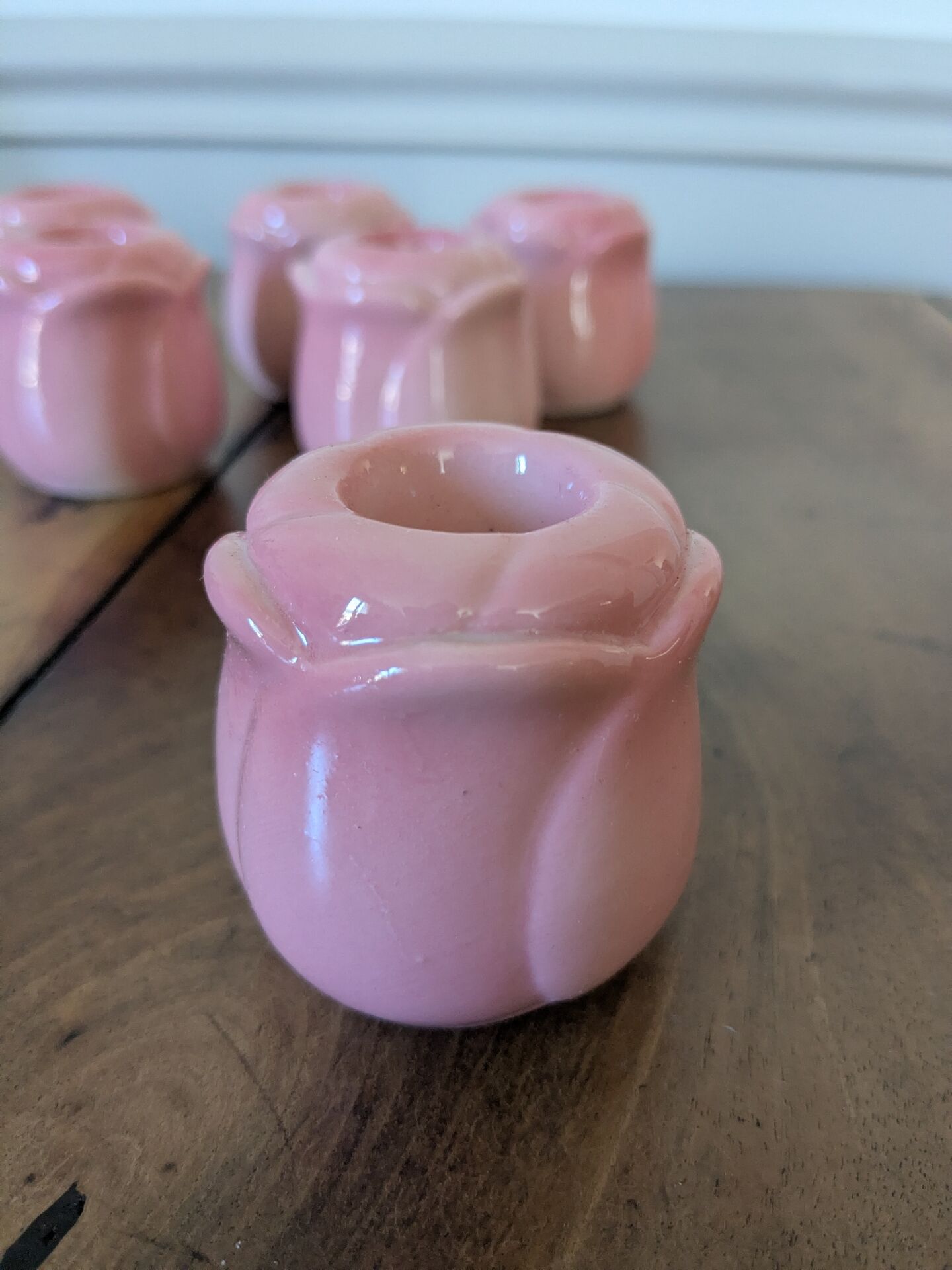 Bougeoirs boutons de roses