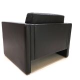 Fauteuil en cuir Knoll Studio Line par Jürgen Lange, 1970