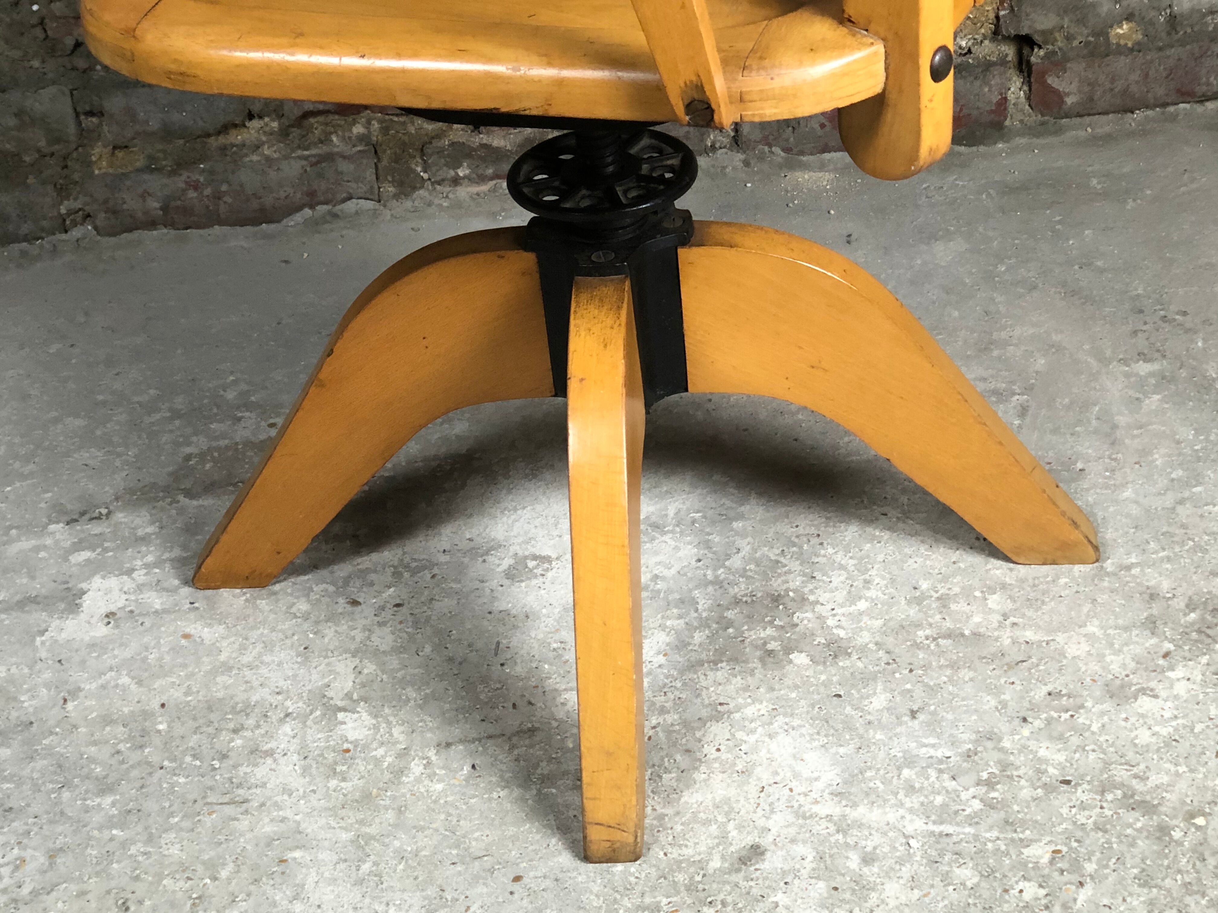 1950 American office chair/chair rotating STELLA brand