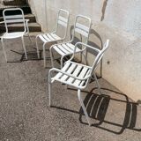 Set of 4 Tolix chairs/armchairs
