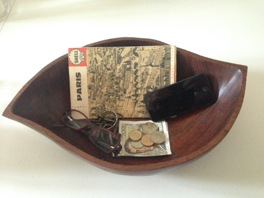 Vintage wooden pocket