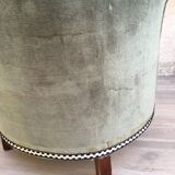 Velvet toad armchair