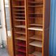 Old oak curtain cabinet