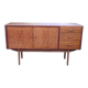 Vintage Scandinavian style sideboard in elm from the 1960s - Low buffet