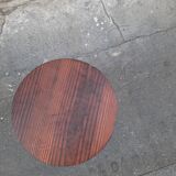 Wooden tripod stool