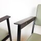Set de 2 fauteuils en simili cuir vert menthe