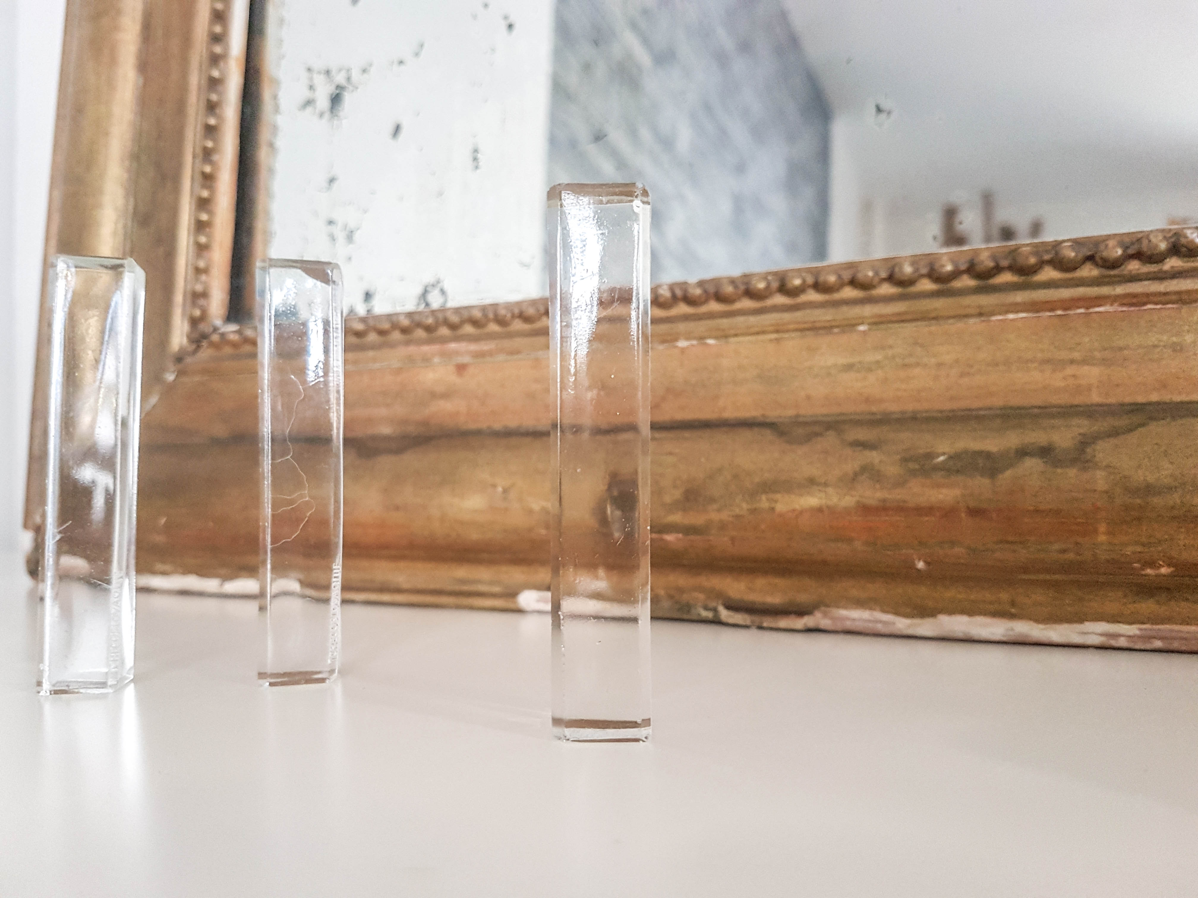 Lot de 6 porte-couteaux en cristal Tchécoslovaque