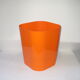 Corbeille à papier orange Lynx des années 60 - 70