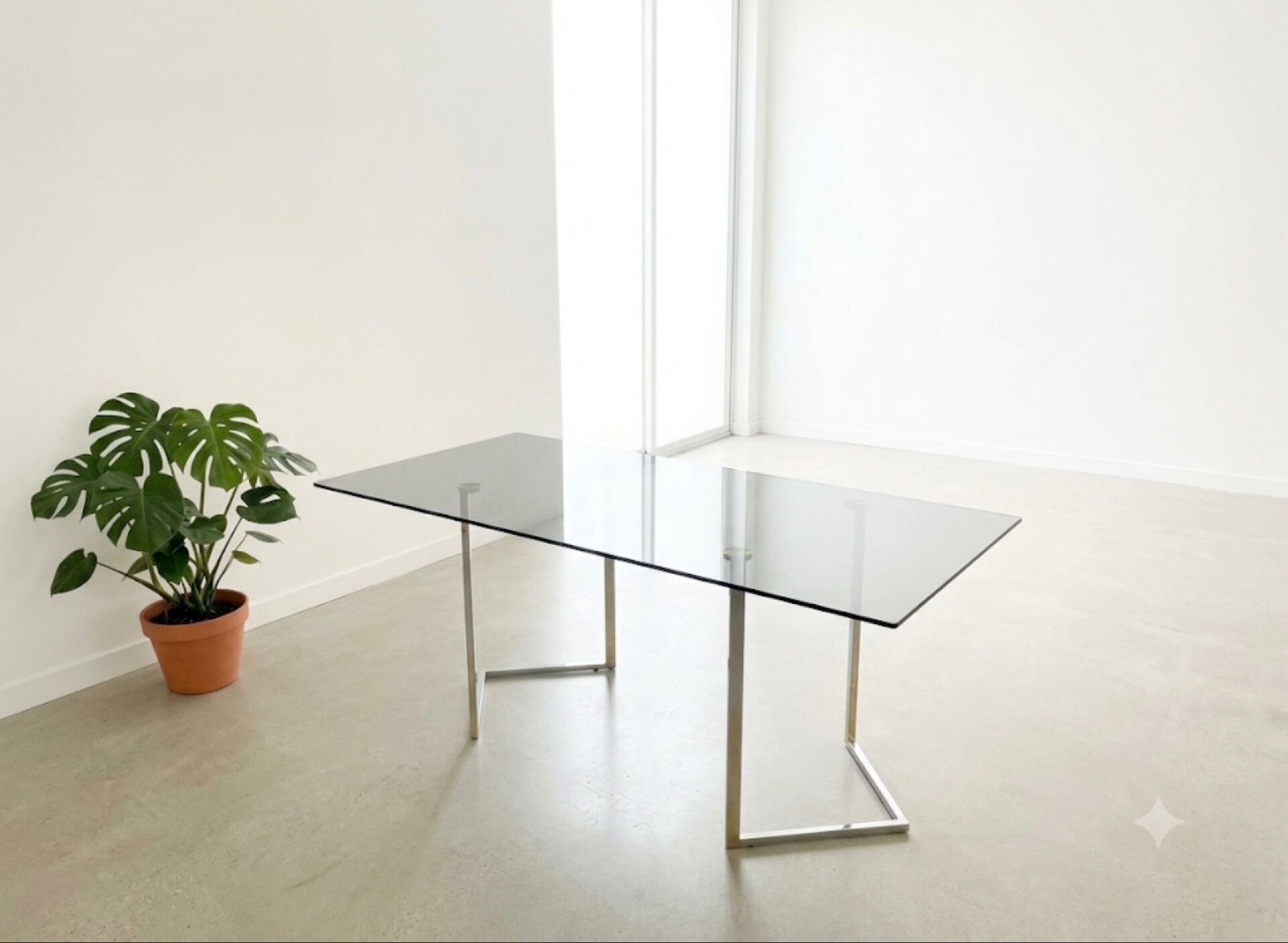 Table de salle à manger (ou bureau) moderniste dans le style de Renato