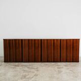 Credenza In Palissandro Monumentale Zebrawood Lacquered Mid-Century De