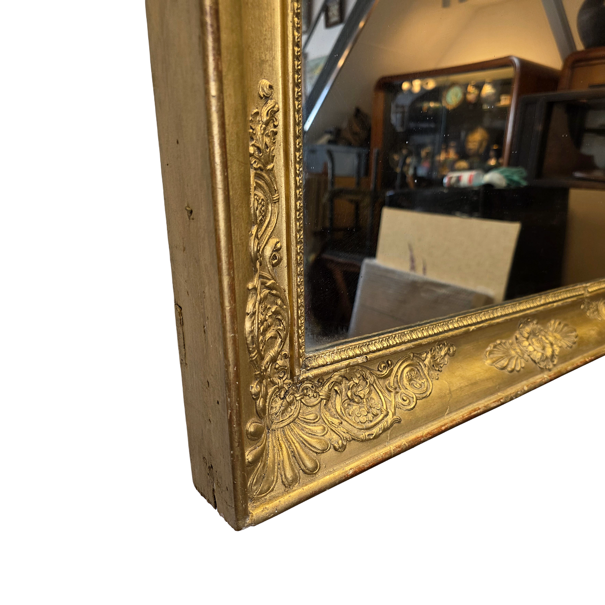 Antique French Gilded Mirror, early 1800s
