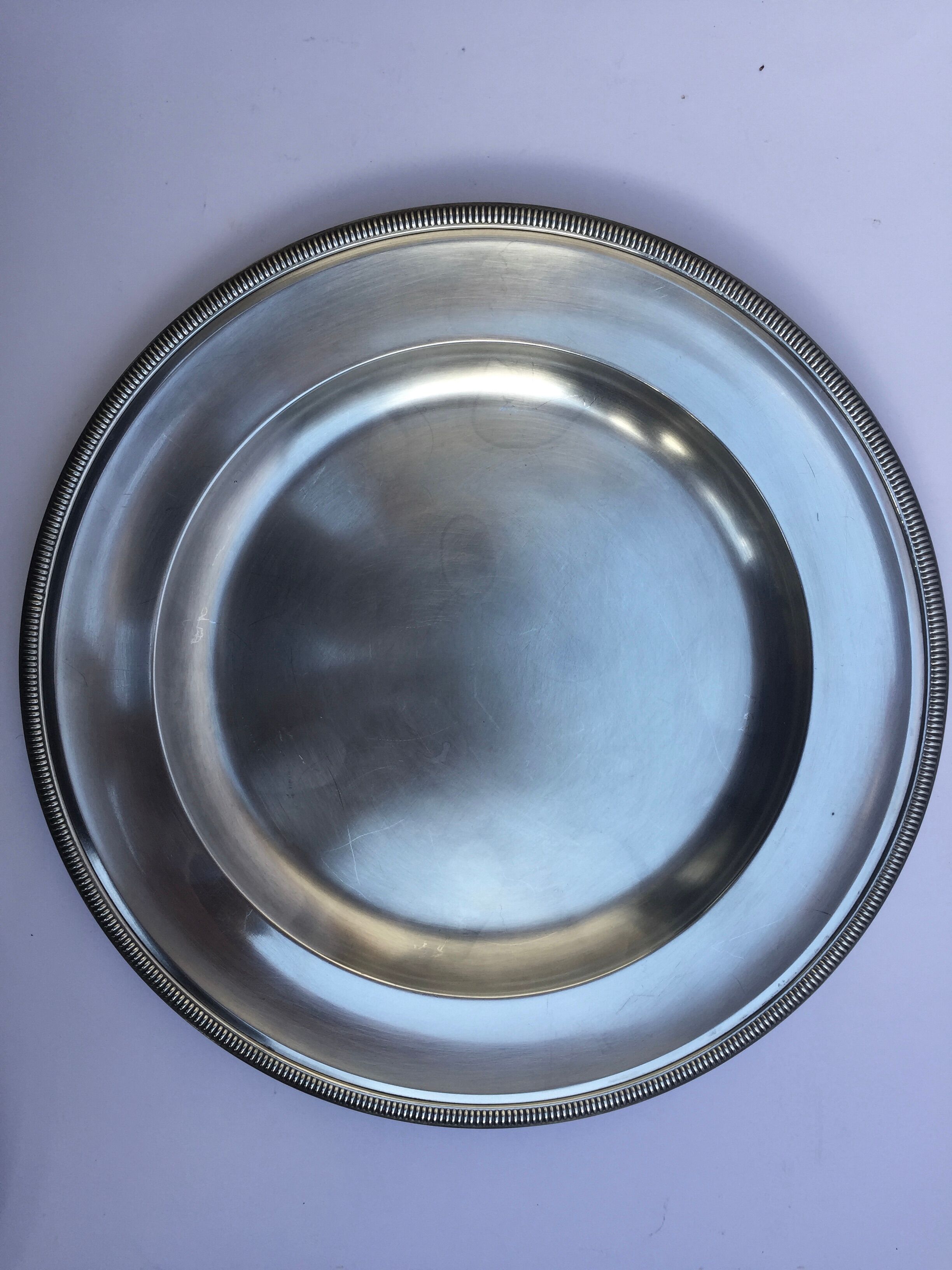 Set of 2 silver trays