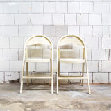 Pair of folding chairs, Poland 70s