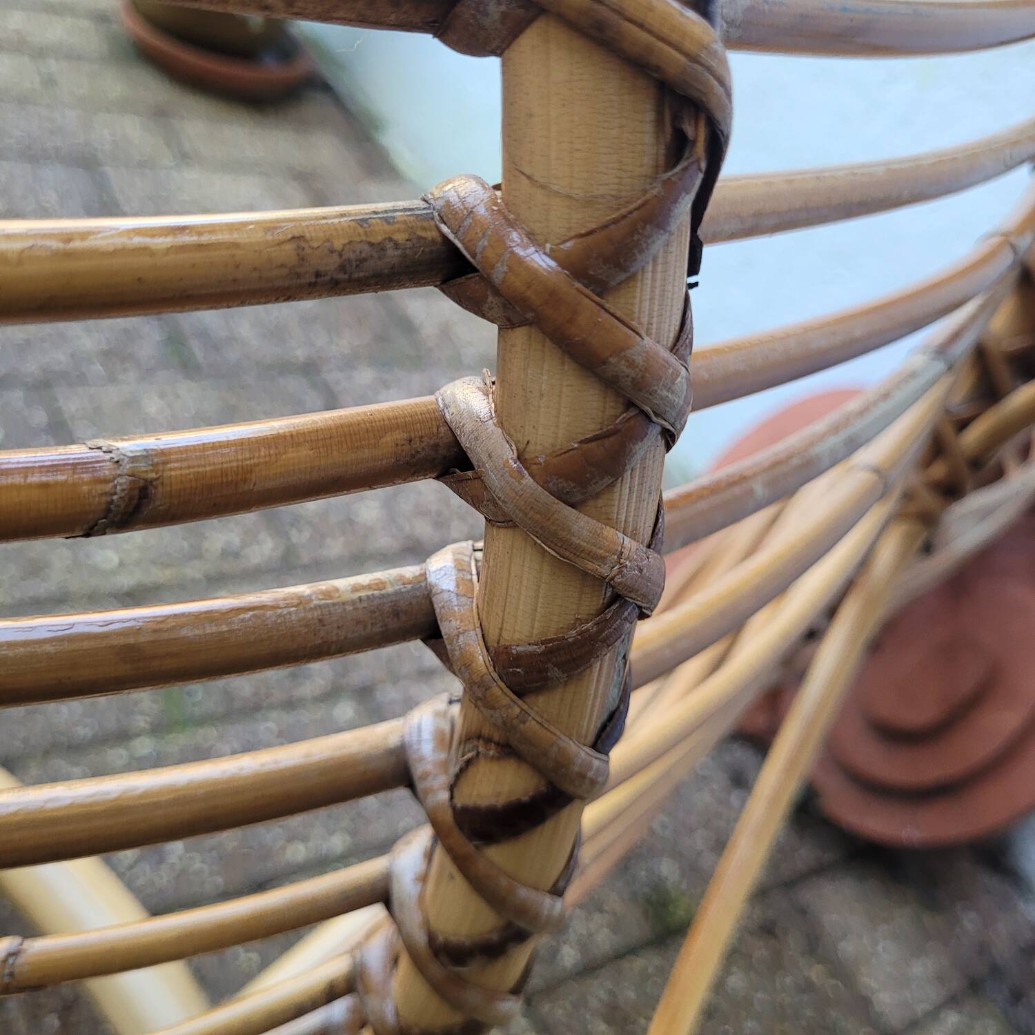 1960s Rattan Rocking Chair