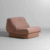 Nuvolone modular sofa in pink fabric by Rino Maturi, 1970s, 5 modules