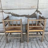 Old straw chairs