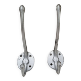 Pair of aluminum coat hooks