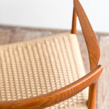 Paire de chaises de salle à manger modèle 57 par Niels O. Møller en teck