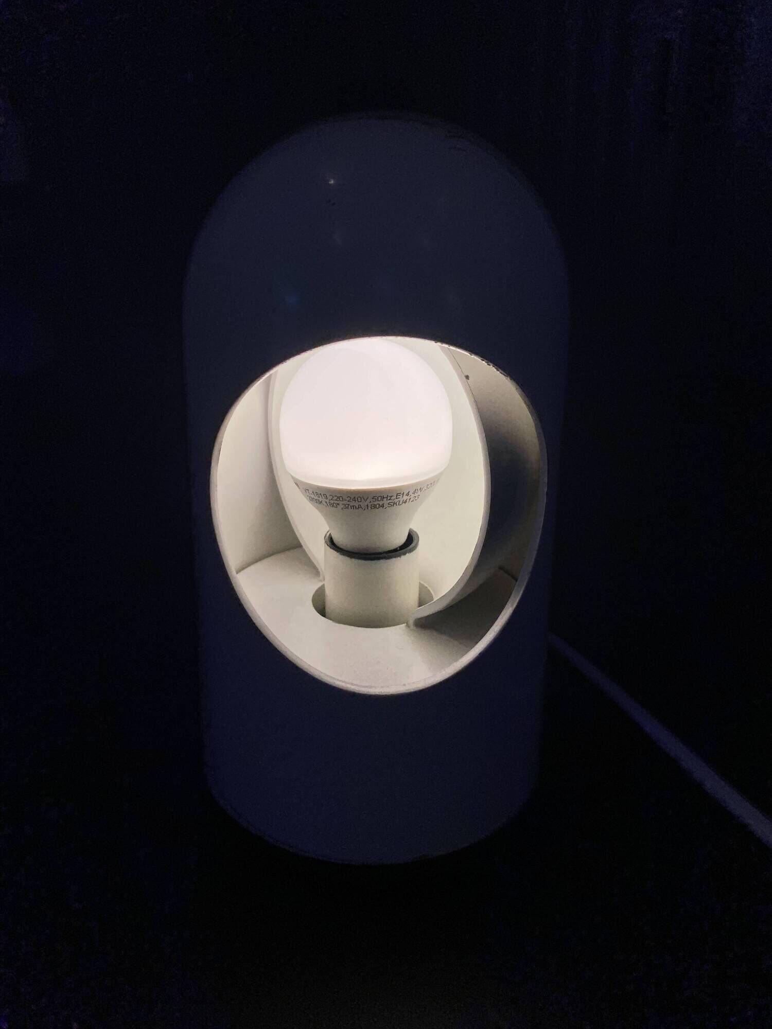 Lampe éclipse à poser de table bureau Selene ABM rotative Space Age vintage
