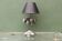Silver-plated palm lamp, 1910, Thomas Bradbury & Sons