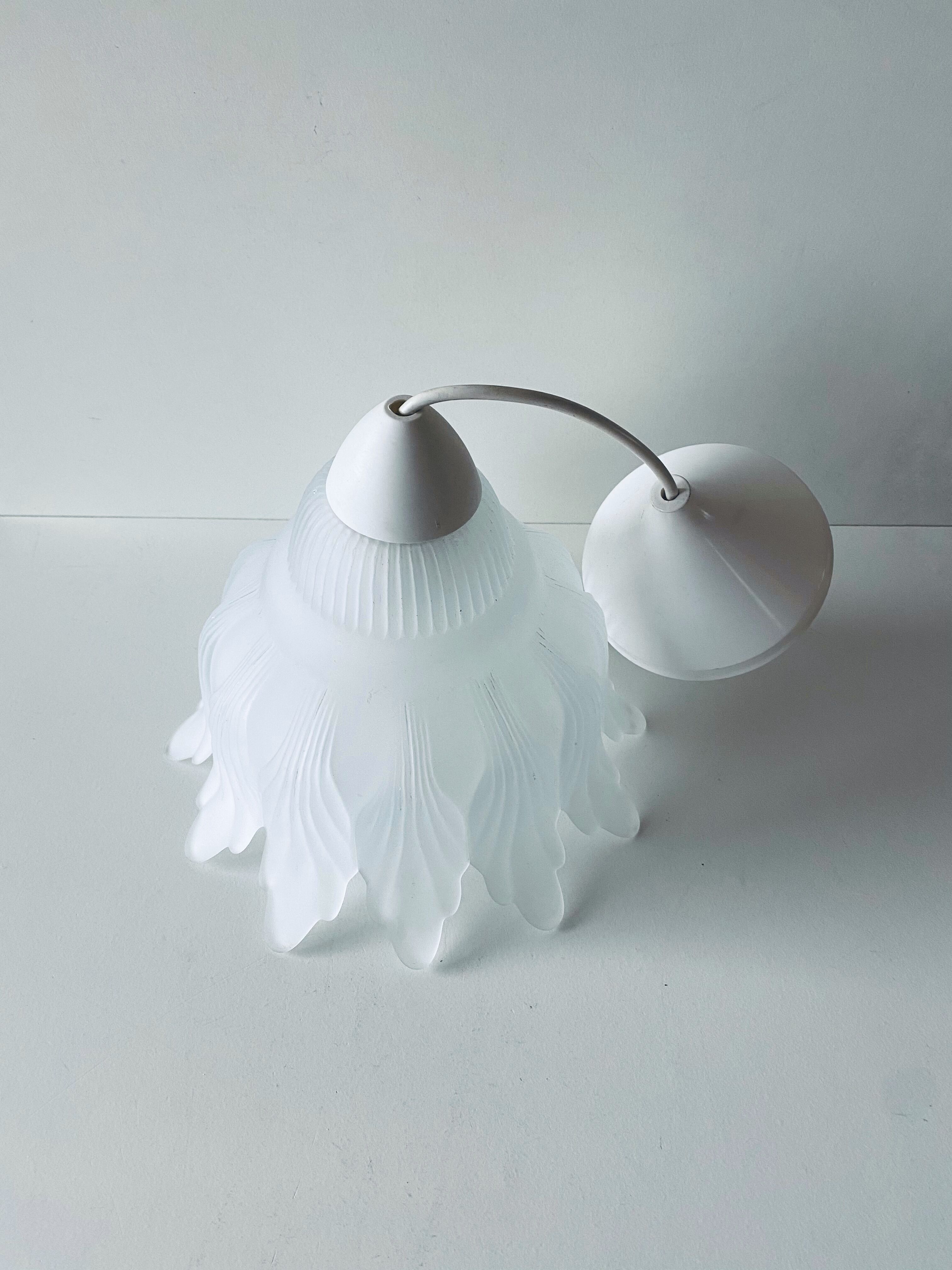 Glass vegetable hanging lamp