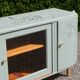 Art Deco sideboard in solid wood – Verdigris – 140 cm
