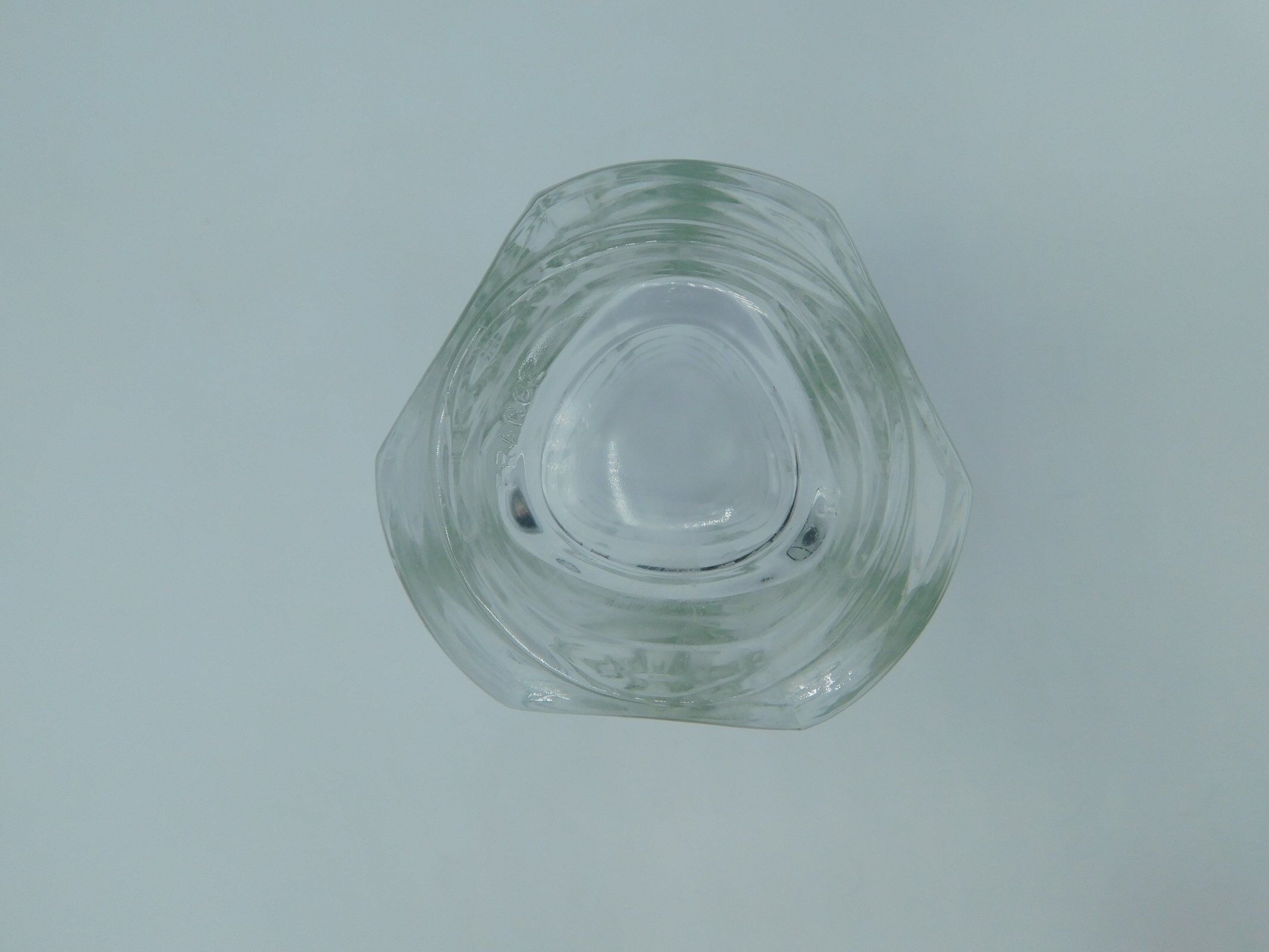 Thick glass vase